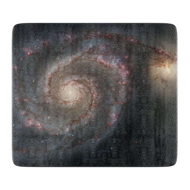 Whirlpool Galaxy (Space) (Universe) (Messier 51A) Schneidebrett (Vorderseite)