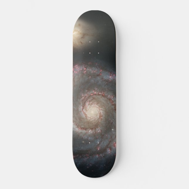 Whirlpool Galaxy (Space) (Universe) (Messier 51A) Skateboard (Vorderseite)