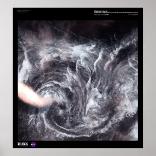 Whirlpool in der Luft vor der grönländischen Küste Poster
