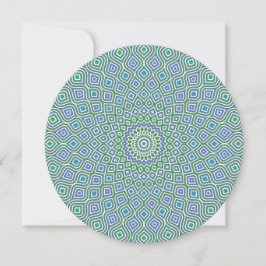 Whirlpool Mosaik Round Note Card Türkisch Dankeskarte