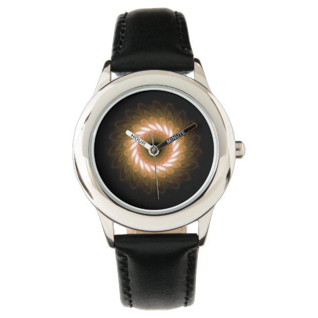 Whirlpool von Wirbel gegen Schwarz Armbanduhr (Vorderseite)