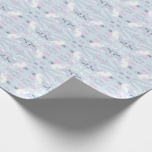 Whirlpool Weaather Blue Lila Geschenkpapier