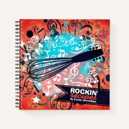 Whisk Gitarre Rock'n'Roll personalisiertes Rezept Notizbuch