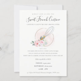 Whisk Holz Blumengebäck Küche Klasse laden Dankeskarte