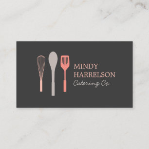 WHISK SPOON SPATULA LOGO IV für Bäckerei, Catering Visitenkarte