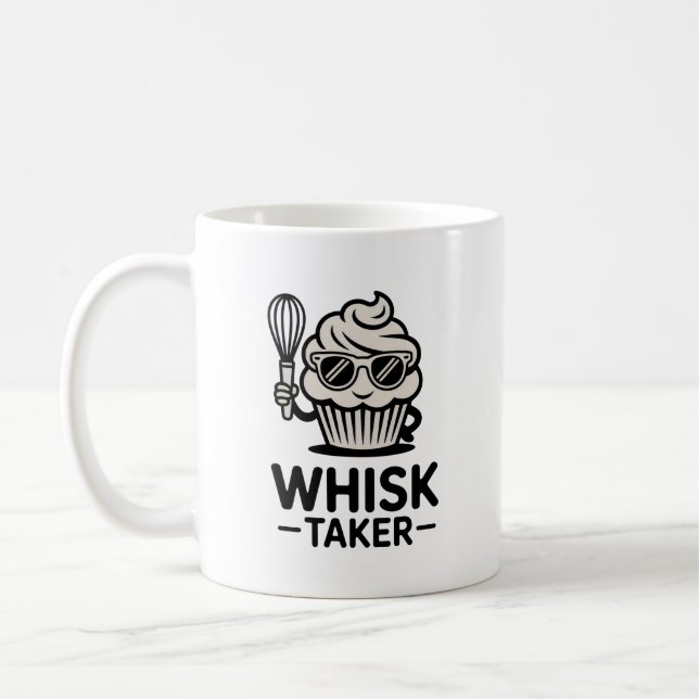Whisk Taker Mug – Funny Baking Gift for Bold Cooks Kaffeetasse (Links)