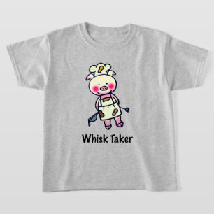Whisk Taker Pig - Funny Koch Design T-Shirt