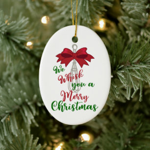 Whisk You Frohe Weihnachten Keramik Ornament
