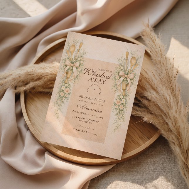 Whisked Away Vintage Baking Bridal Shower Einladung (Von Creator hochgeladen)