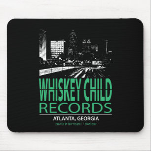 WHISKEI KIND-PLATTEN - MOUSEPAD mit Atlanta-Logo