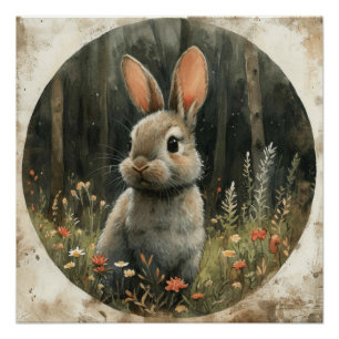 Whisker Ballet: Ein bisschen Whimsy Bunny Poster