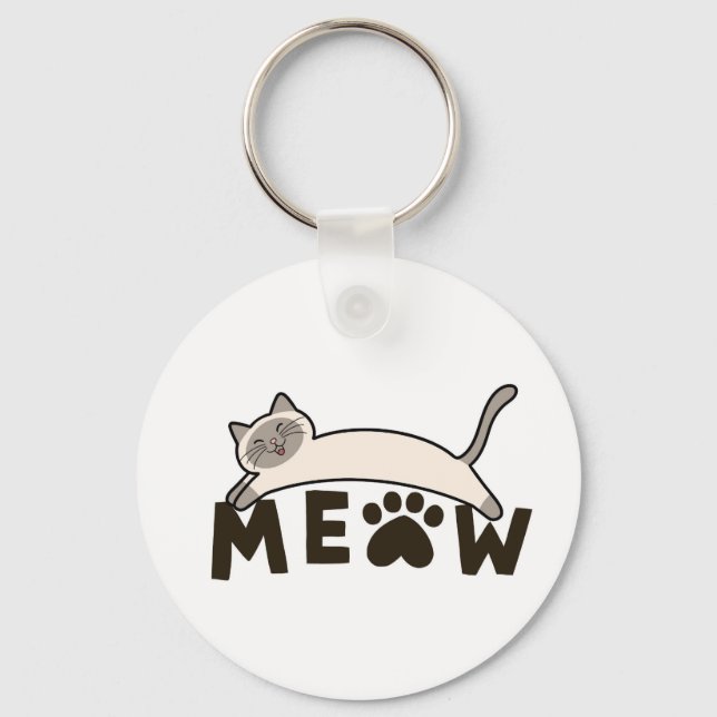 Whisker Charms: Katzen Inspiriert Schlüsselanhänge Schlüsselanhänger (Vorderseite)