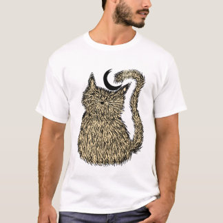 Whisker Whimsy: Die flauschige Nachtkatze T-Shirt