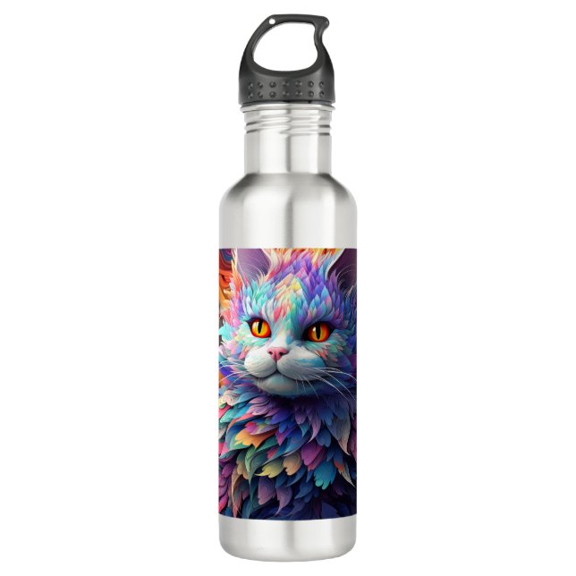 Whisker Wonder Edelstahlflasche (Vorderseite)