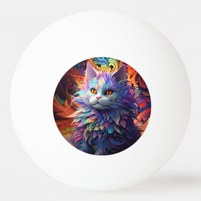 Whisker Wonder Tischtennisball (Vorderseite)