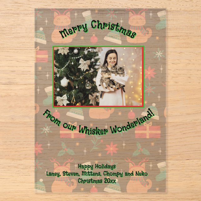 Whisker Wonderland Acrylic Photo Acryleinladungen (Vorderseite)