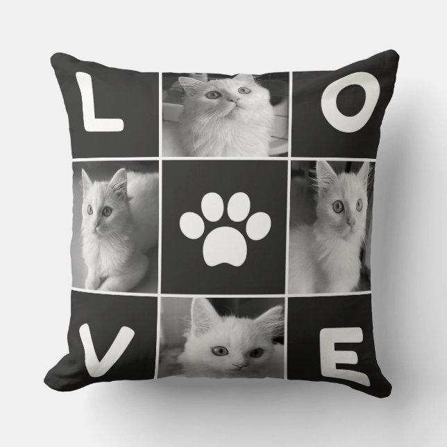 Whiskerry: Die Liebe verkraften - Cat Lover Kissen (Vorderseite)