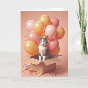 Whiskers and Sunshine Birthday Karte