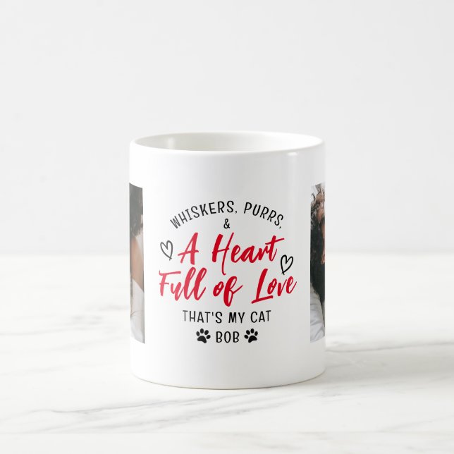 Whiskers, Purrs und Liebe Furry Friend Kaffeetasse (Mittel)