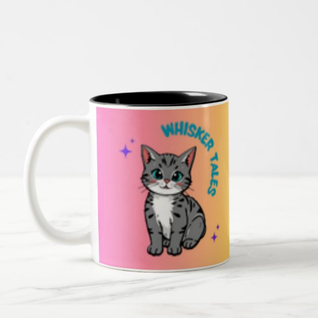 Whiskers & Tales - Mug de l'Amoureux des chats (Gauche)
