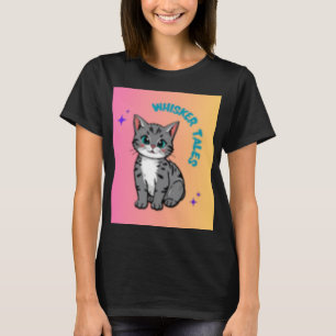Whiskers & Tales Whimsical Cat Storybook T - Shi T-Shirt