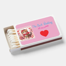 Whiskers & Vows | Faveurs de mariage Chat Rose