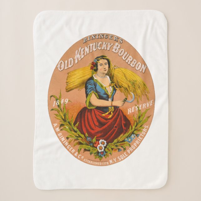 Whiskey Advertising Label, Circa 1860. Sherpadecke (Vorderseite)