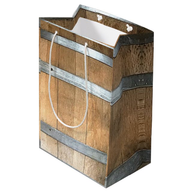 Whiskey Barrel Mittlere Geschenktüte (Rückseite Schrägansicht)