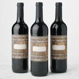 Whiskey Barrel Product Label Weinetikett
