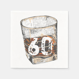 Whiskey Birthday, Einladung für Männer, EDITABLE Serviette