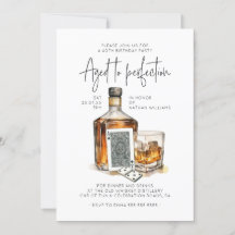 Whiskey Birthday Einladung Männer Spiele Nacht