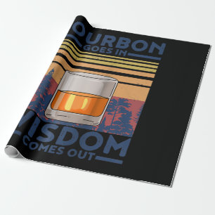 Whiskey Bourbon geht in Weisheit hervor Geschenkpapier