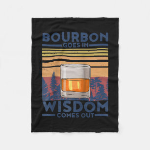 Whiskey Bourbon geht in Weisheit kommt heraus Fleecedecke