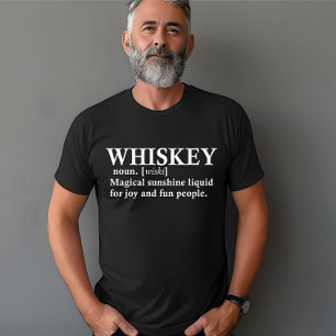 Whiskey-Definition lustige Trinkquoten T-Shirt