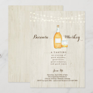 Whiskey-Degustations-Party Einladung
