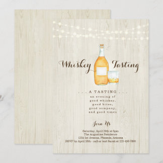 Whiskey-Degustations-Party Einladung