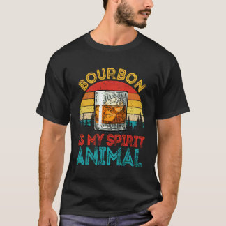 Whiskey Drink Bourbon ist mein Geist Zitat T-Shirt