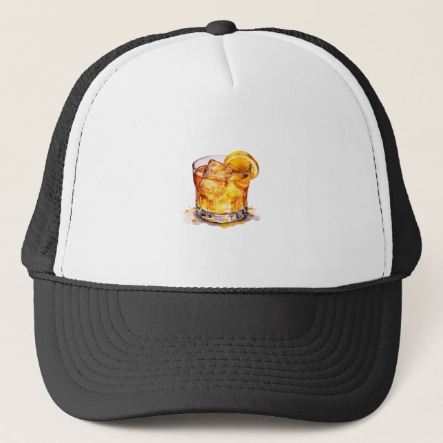 Whiskey Drink Truckerkappe (Vorderseite)