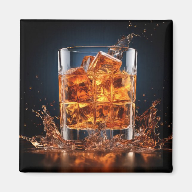 Whiskey Glass Magnet (Vorne)