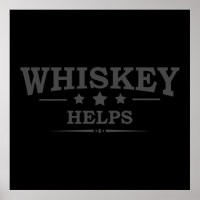 Whiskey hilft beim Trinken von Alkohol Redewendung