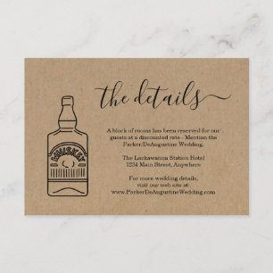 Whiskey-Informations-Details-Beilagekarte Begleitkarte