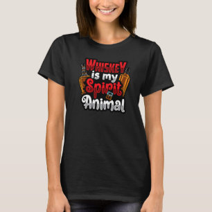 Whiskey ist mein Geist tierische Getränke Shot Men T-Shirt