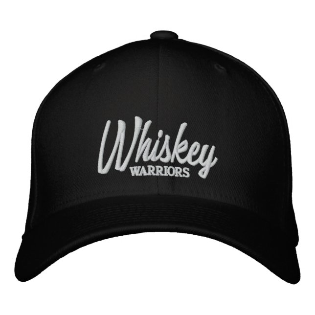 Whiskey-Krieger Bestickte Baseballkappe (Vorderseite)