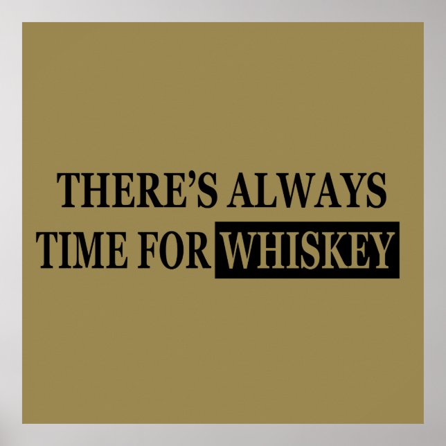 Whiskey-Liebhaber lustige Zitate Poster (Vorne)