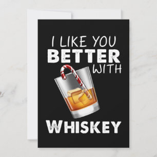 Whiskey Lover   Ich mag dich lieber mit Whiskey Dankeskarte