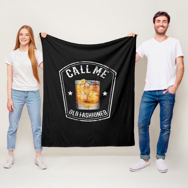 Whiskey nennt mich altmodisch fleecedecke (Beispiel)