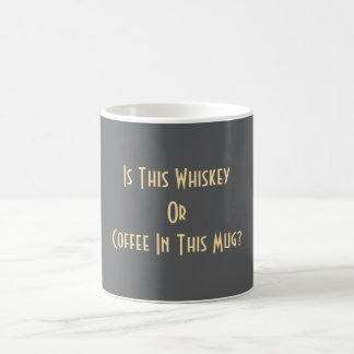 Whiskey oder Kaffee? Grau Kaffeetasse