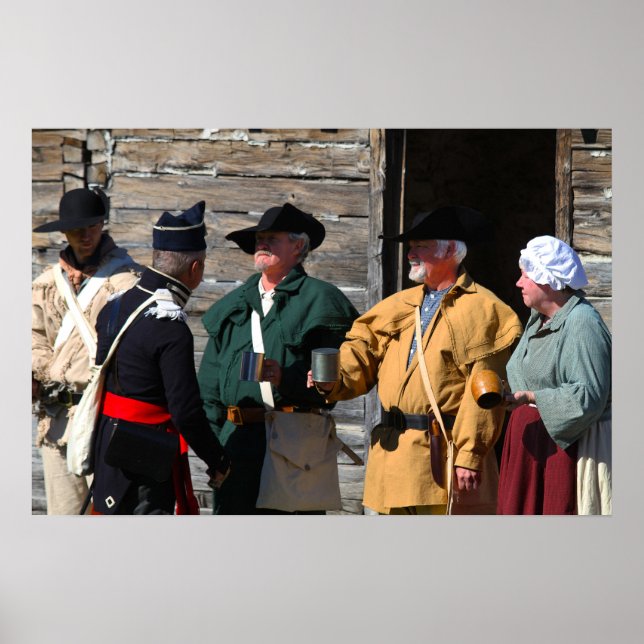 Whiskey Ration at Fort Osage, Missouri (24x16) Poster (Vorne)