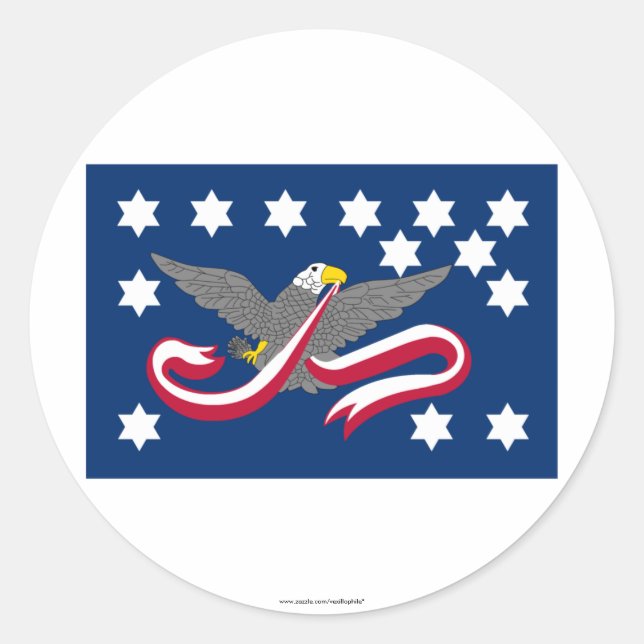Whiskey Rebellion Flag Runder Aufkleber (Vorderseite)