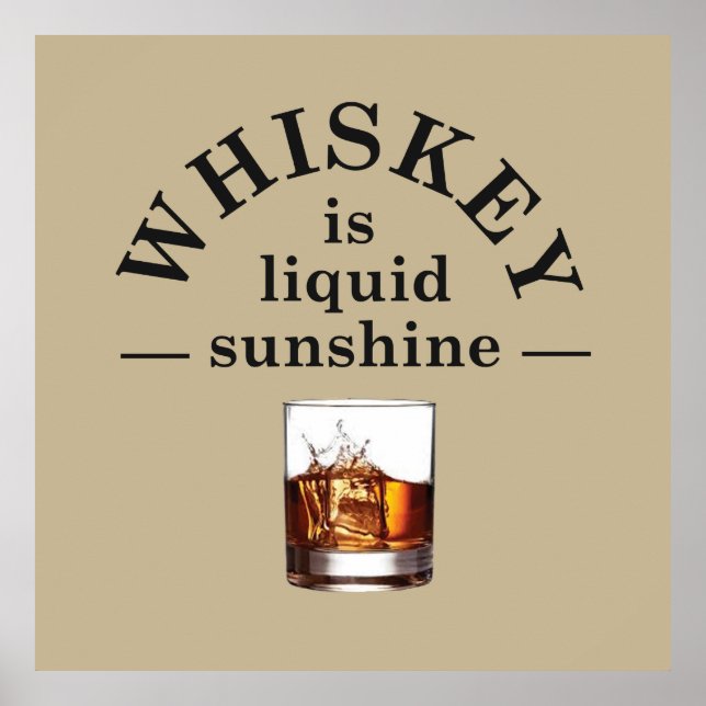 Whiskey-Redewendungen zitieren Whiskey-Slogan Poster (Vorne)